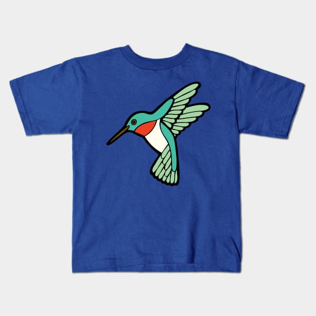 Hummingbird Kids T-Shirt by evannave